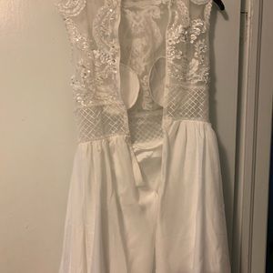 White high slit Bohemia maxi dress. Never worn